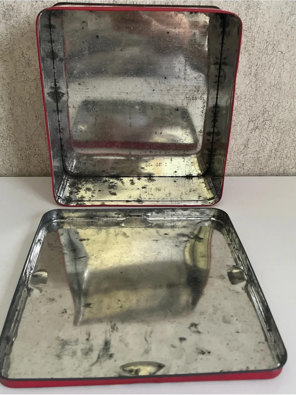 Vintage Crawfords Rover Assorted Biscuits Collectible Tin 9”x8.5” Empty